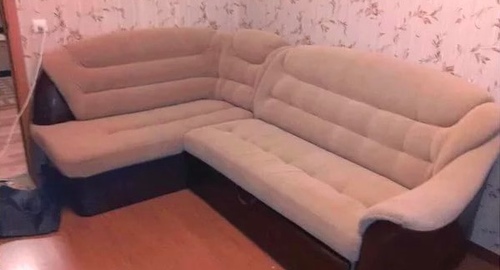 Перетяжка углового дивана. Серпухов-15